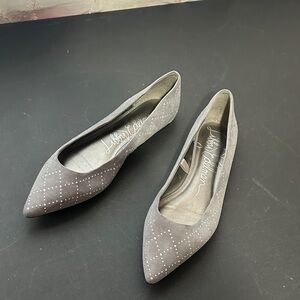 Libby Edelman gray sequins flats size 9.5